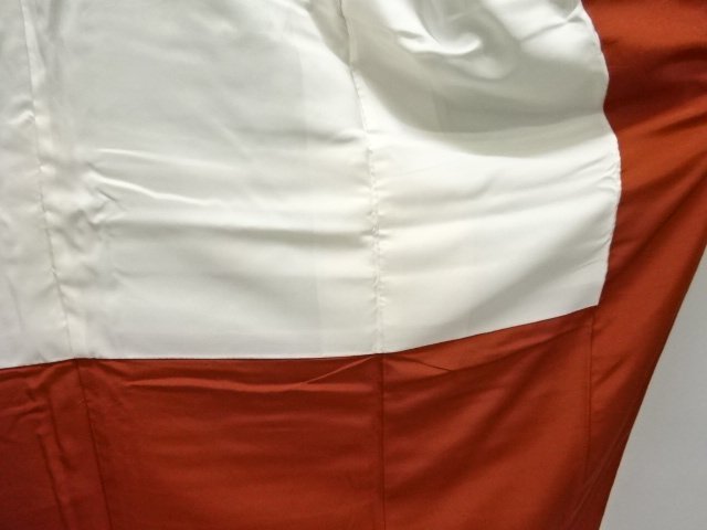  流水に秋草模様小紋着物